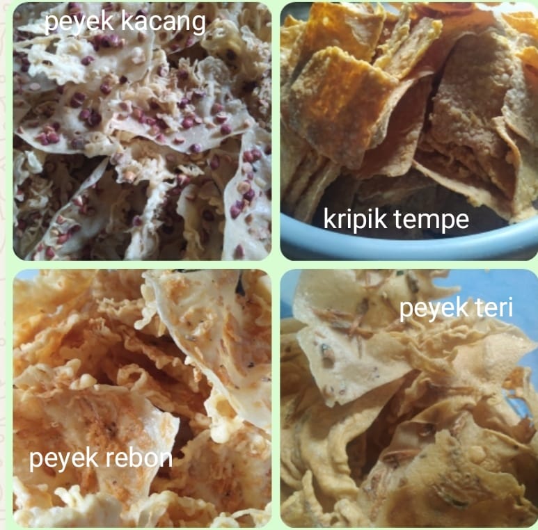Peyek teri,peyek kacang,peyek rese